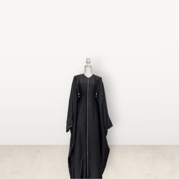Belle Batwing luxury satin Abaya - Image 4