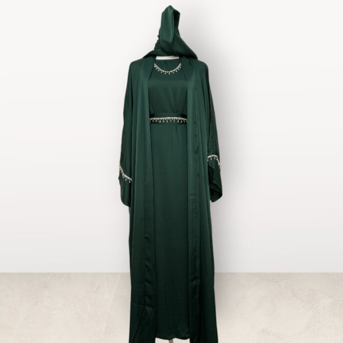 Diamond Luxury Satin Abaya