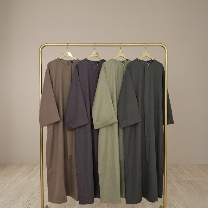 Pretty - simple Linen Abaya